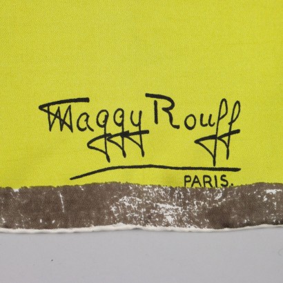 Vintage Scarf Maggie Rouff Silk France 1940s-1950s