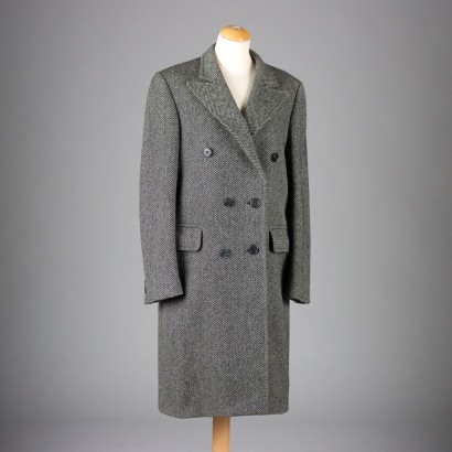 Vintage Coat Aquascutum Wool United Kingdom 1970s-1980s