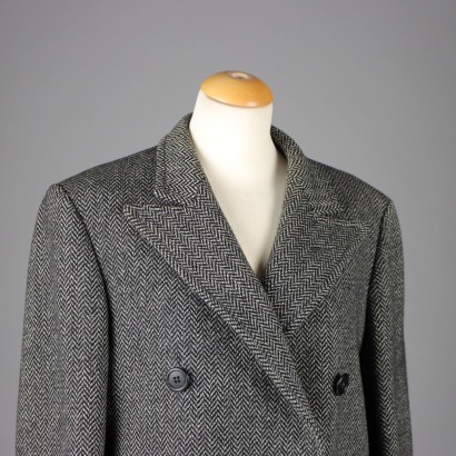 Vintage Coat Aquascutum Wool United Kingdom 1970s-1980s