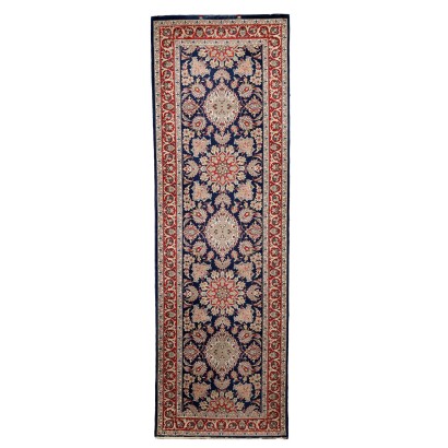 Tapis Laine Noued Fin Asie Années 1950-60