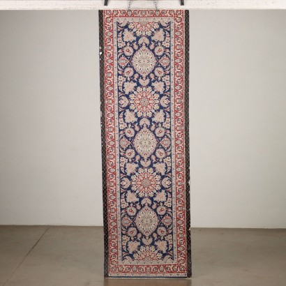 Tapis Laine Noued Fin Asie Années 1950-60