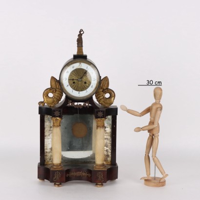 antigüedades, reloj, reloj antigüedades, reloj antiguo, reloj antiguo italiano, reloj antiguo, reloj neoclásico, reloj del siglo XIX, reloj de péndulo, reloj de pared, reloj de mesa Tempietto