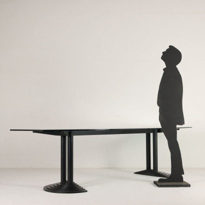 modernariato, modernariato di design, tavolo, tavolo modernariato, tavolo di modernariato, tavolo italiano, tavolo vintage, tavolo anni '60, tavolo design anni 60,Grande Tavolo Riunioni IVM Anni 90