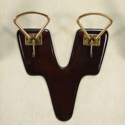 Coat Rack Leatherette Italy 1950s