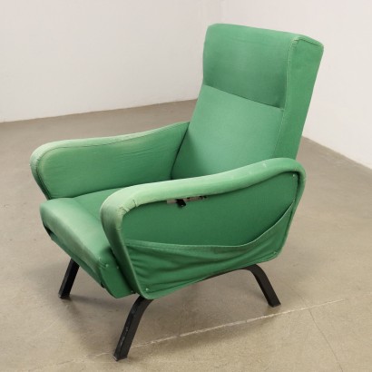 Fauteuil Tissu Italie Années 1960-1970