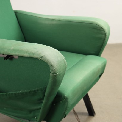 Fauteuil Tissu Italie Années 1960-1970