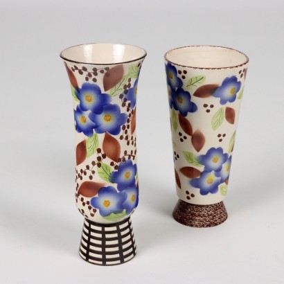 Group of 6 Vases Earthenware Italy 1940s