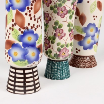 Group of 6 Vases Earthenware Italy 1940s