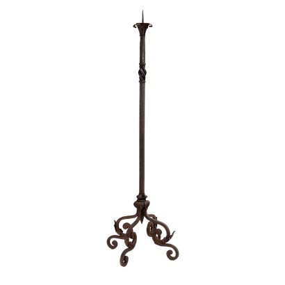 Candle Holder Wrought Iron Italy XIX Century