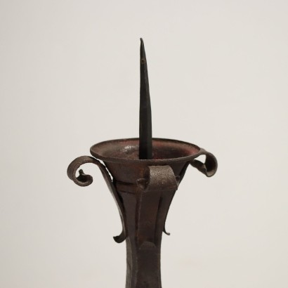 Candle Holder Wrought Iron Italy XIX Century