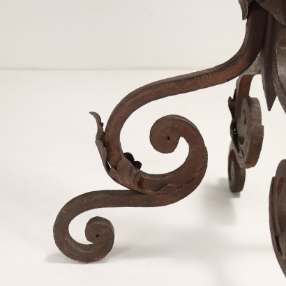 Candle Holder Wrought Iron Italy XIX Century