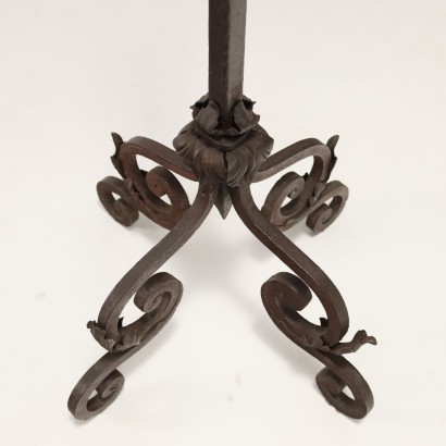 Candle Holder Wrought Iron Italy XIX Century