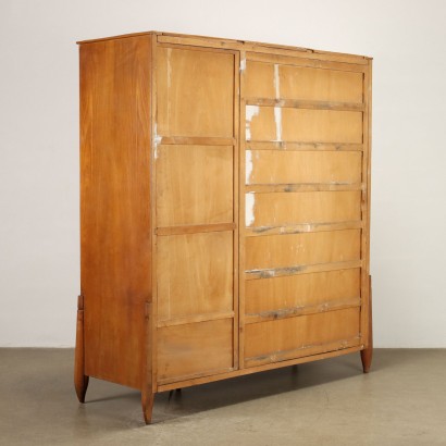 Wardrobe Larch Veneer Italy 1950s