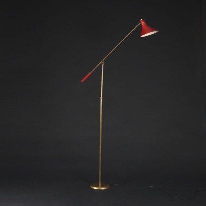 Lampadaire Aluminium Italie Années 1950