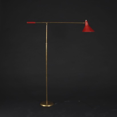 Lampadaire Aluminium Italie Années 1950