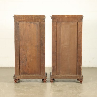 Pair of Small Mahogany Bookcases Italy XIX Century