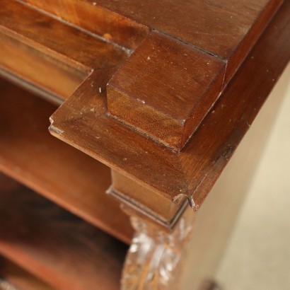 Pair of Small Mahogany Bookcases Italy XIX Century