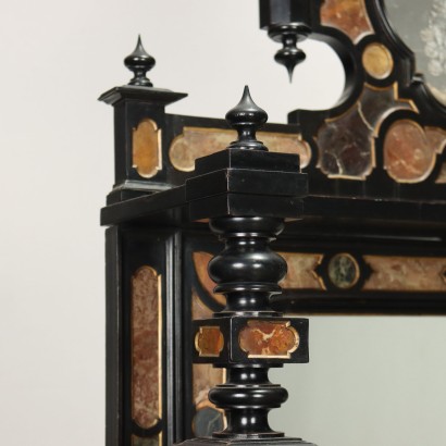 Cupboard Ebonized Wood Italy XIX Century