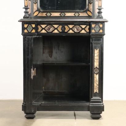 Cupboard Ebonized Wood Italy XIX Century