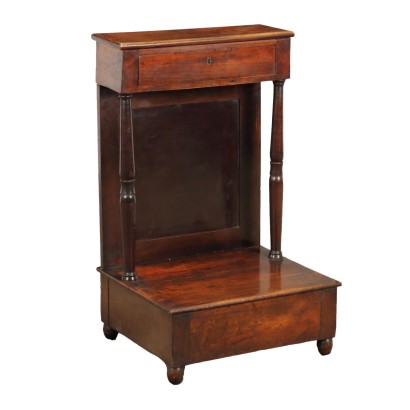 Bedside Table Walnut Italy XIX Century