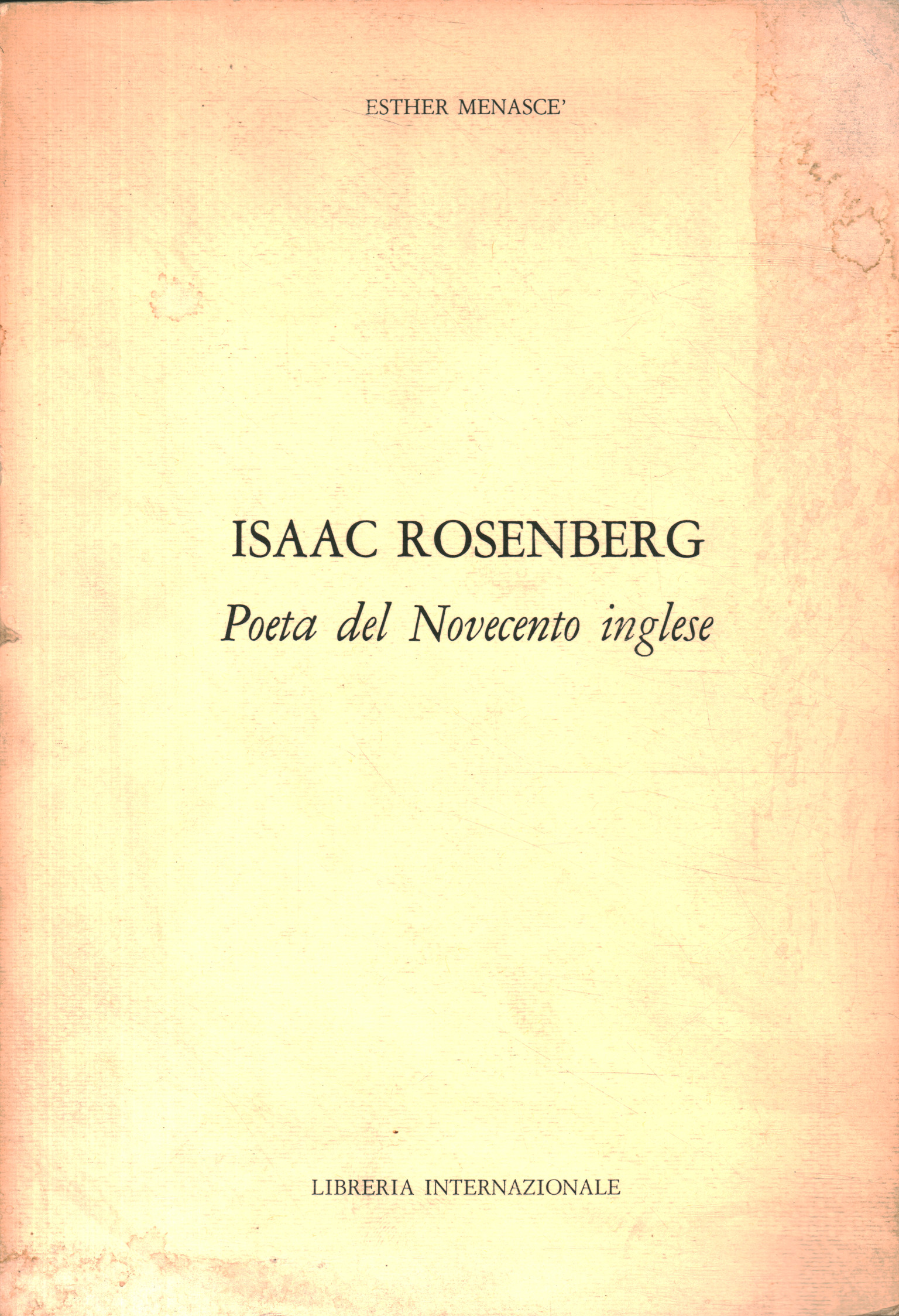 Isaac Rosenberg: poeta del siglo XX spa