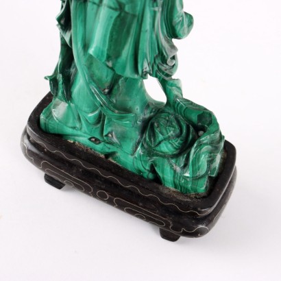 He Xiangu Malachite Sculpture China XX Century