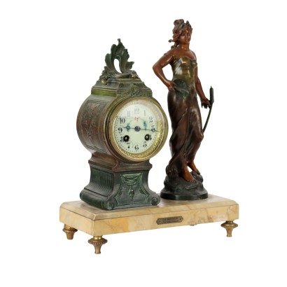 Countertop Clock Marble France XIX Century