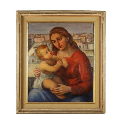 Dipinto con Maternità 1955
