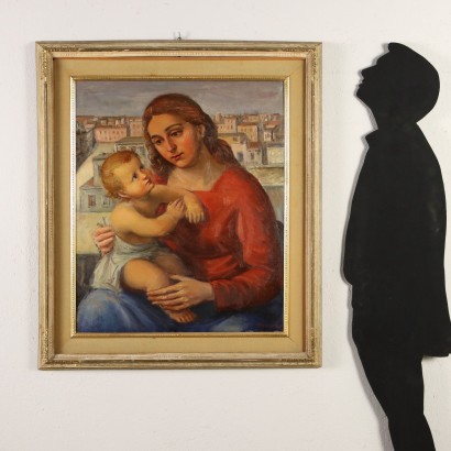 Dipinto con Maternità 1955