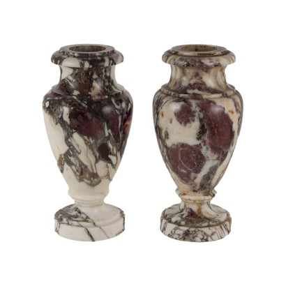 Pair of Vases Marble Italy XIX-XX Century