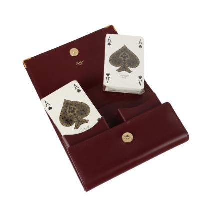Cartier Spielkarten Leder Frankreich XX Jhd
