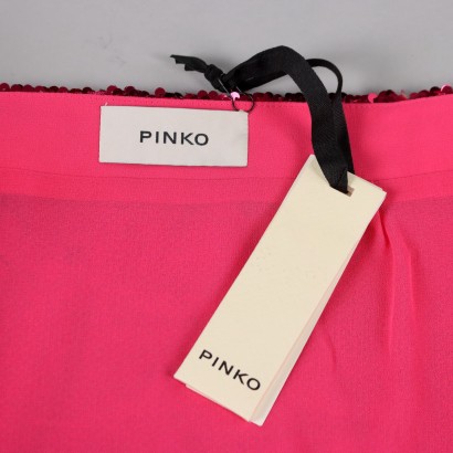 Minifalda Full Lentejuela Fucsia Pinko