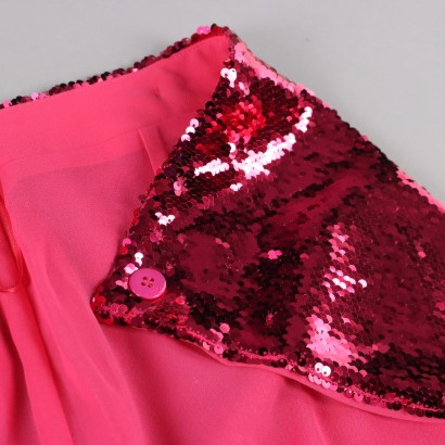 Minigonna Full Paillettes Pinko Fucsia