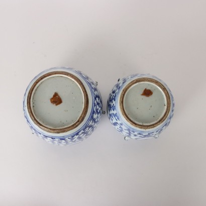 Pair of Containers Porcelain China 1910-1920