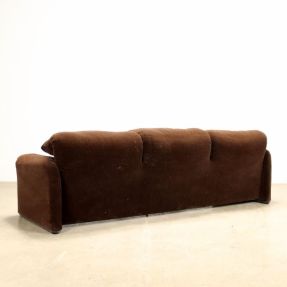 Sofa Maralunga Stil Samt Italien 1980er