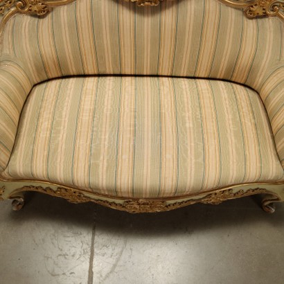 antigüedades, sofas, sofas antiguos, sofas antiguos, sofas italianos antiguos, sofa antiguo, sofa neoclasico, sofa siglo XIX, Pareja de Sofas Eclecticos