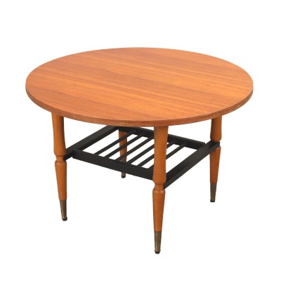 Coffee Table Teak Veneer Italy 1960s