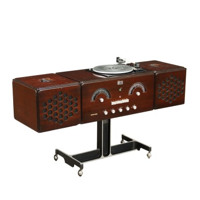 Radiophonograph RR 126 Briovega Holz Italien 1970er