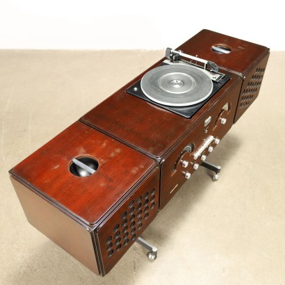 Radiophonograph RR 126 Briovega Holz Italien 1970er