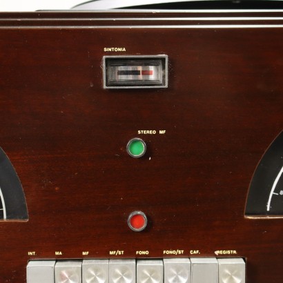 Radiophonograph RR 126 Briovega Holz Italien 1970er