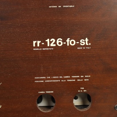 Radiophonograph RR 126 Briovega Holz Italien 1970er