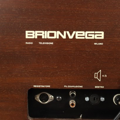 Briovega RR126 Radiophonograph Wood Italy 1970s