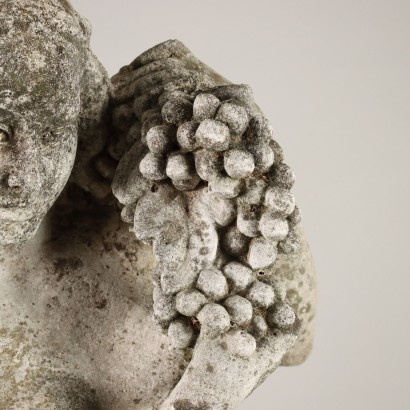 Sculpture Allegorie de l\'Automne Grès Italie XXe Siècle