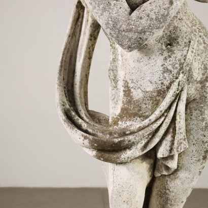Sculpture Allegorie de l\'Automne Grès Italie XXe Siècle