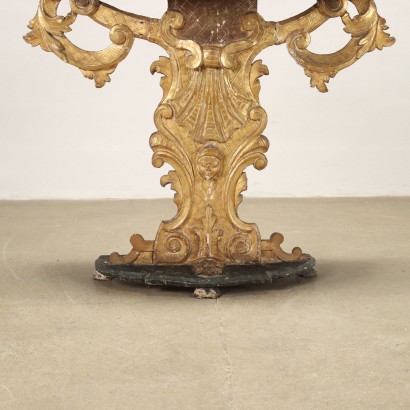 Console Baroque Tilleul Italie XVIIe-XVIIIe Siècle