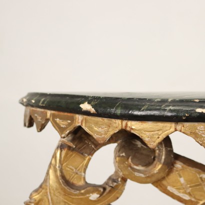 Console Baroque Gilded Wood Itally XVIII Century