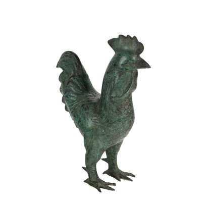 Coq Sculpture en Bronze Italie Années 1930-1940