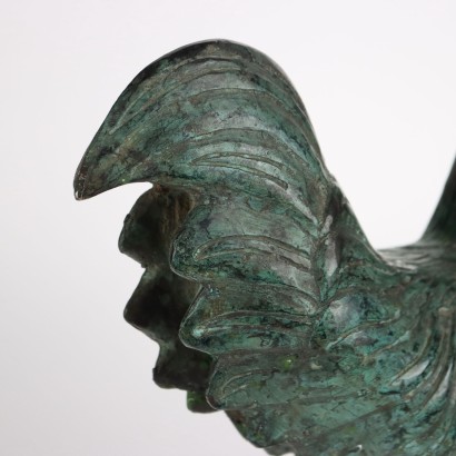 Coq Sculpture en Bronze Italie Années 1930-1940