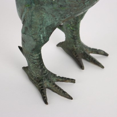 Coq Sculpture en Bronze Italie Années 1930-1940