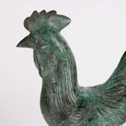 Coq Sculpture en Bronze Italie Années 1930-1940